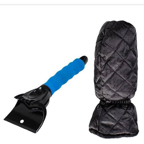 Schneeräumhandschuhe für Autos – blau und schwarz