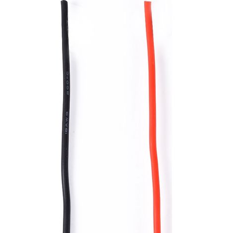 Nouveaux câbles électroniques en cuivre souple multibrins de calibre 18 AWG, 5 m, avec fils de silicone (1/5)