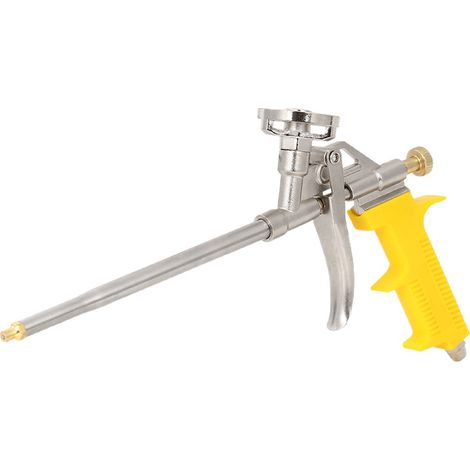 Pistolet à Mousse Polyuréthane Professionnel, Applicateur Métallique Poignée Jaune (1/5)