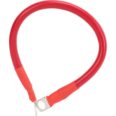 Fil de mise à la terre 4AWG, solide, flexible, résistant à l'usure et aux hautes températures, convient aux câbles de batterie des camping-cars, des bateaux et des voitures, rouge. (1/5)