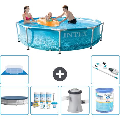 Intex Piscina con struttura Rotonda - 305x76 cm - 7-pezzi S41334