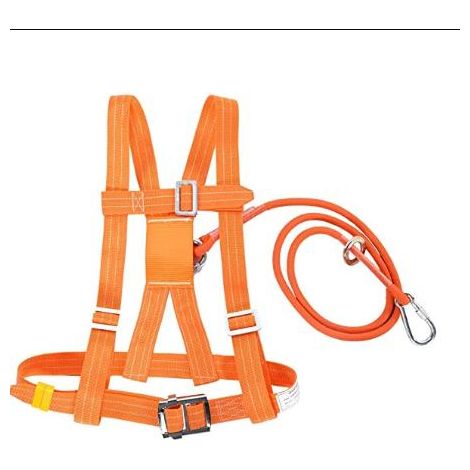 Kit de harnais de sécurité, harnais antichute de sécurité, 6 types de harnais réglable en hauteur pour ceinture, ceinture de sécurité, corde de sauvetage, travaux aériens (1/5)