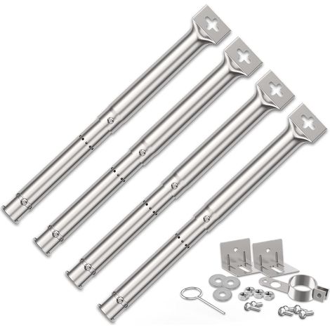 Brûleur Universel 30,8 à 44,9 cm,Brûleur réglable Pièces de Rechange,Barbecue au gaz Universel Brûleurs de Tube réglables pour,Cosmo Grill et Autres modèles de Grils (4PC) (1/5)