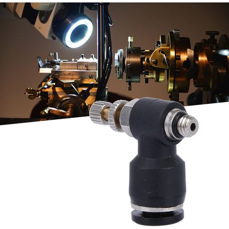 CO2-Düse für Laserschneidmaschine, Lasergasventil (Luftschlauch 6 mm Gewinde M5 einstellbar) (1/5)