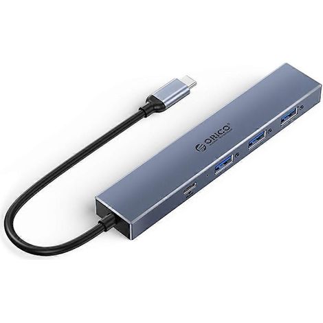 Hub USB-C 4 ports 10 Gbit/s pour ordinateur portable, adaptateur multiport USB Type-C-3USB 1Type C-