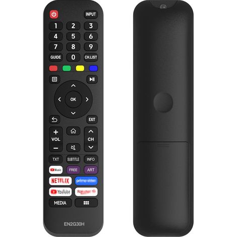Télécommande e pour Hisense Ultra HD TV avec Touches de Raccourci pour Netflix Youtube & Rakuten TV (1) (1/5)
