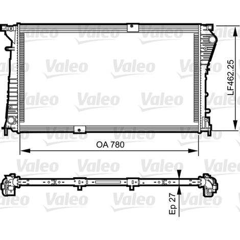 Radiateur, refroidissement du moteur Valeo 734931 NISSAN 2140000Q0D 4416965
