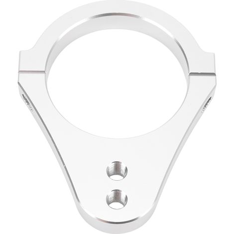 Staffa ammortizzatore di sterzo, morsetto forcella in lega di alluminio CNC, ammortizzatore, 60 mm, moto argento (1/5)