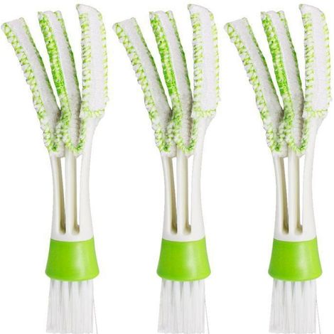 Brosse et chiffon de voiture paquet de 3 Mini nettoyeurs piston pour ventilateur de climatiseur outil de nettoyage en tissu HORLOGE