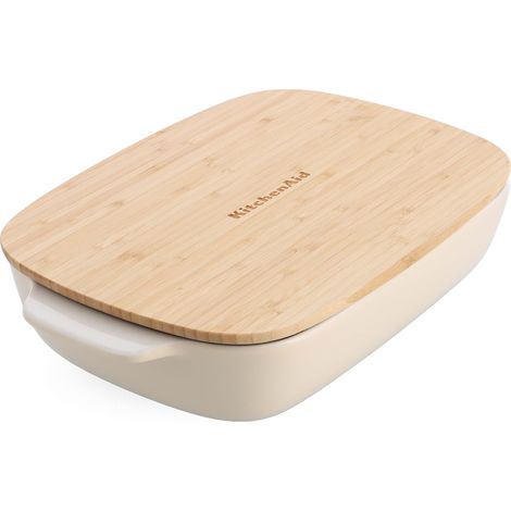 KitchenAid - Large Baker with Lid - Almond Cream