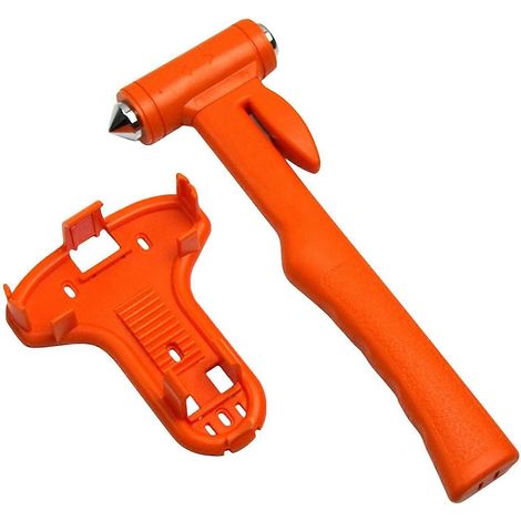 Martello di sicurezza per auto, strumento di evacuazione di emergenza 2 in 1 con funzione rompivetro per l'evacuazione familiare in caso di emergenza. - AquaForge (1/5)