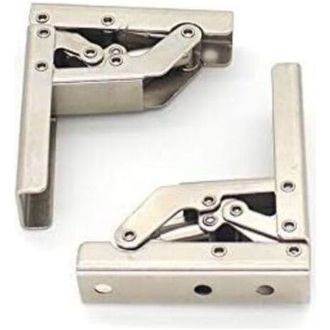 2 paquets de support d'angle de 90 degr¨s support de support d'affichage pliable support de porte pliante/charni¨¨re d'¨tag¨¨re support cach¨ cadre de table accessoires de meubles (2P (1/5)