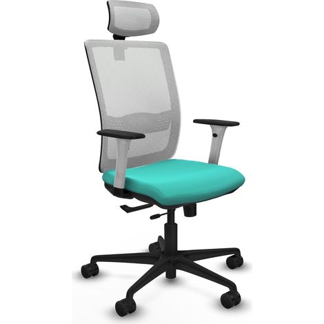Chaise de bureau piqueras y crespo Haches blanc soutien lombaire (1/2)
