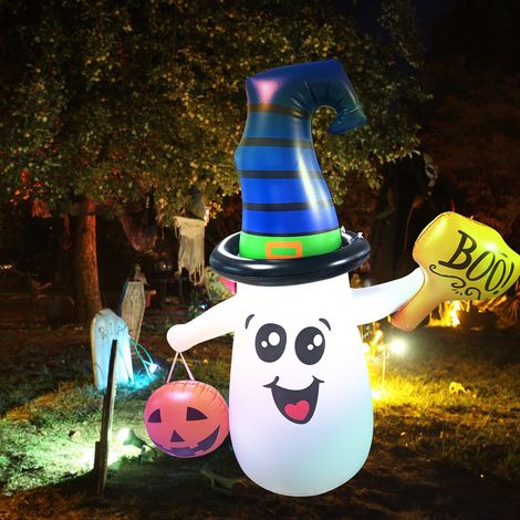 Halloween-Kürbisgeist mit LED-Lichtern, Außendekoration, Becher, Partydekoration, Gartendekoration (1/4)