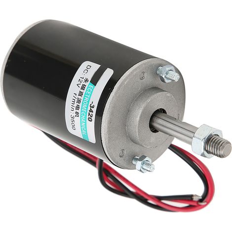 Moteur électrique miniature à balais 12V 3500RPM, aimant permanent haute vitesse faible bruit, sens horaire ou antihoraire, 30W. (1/5)