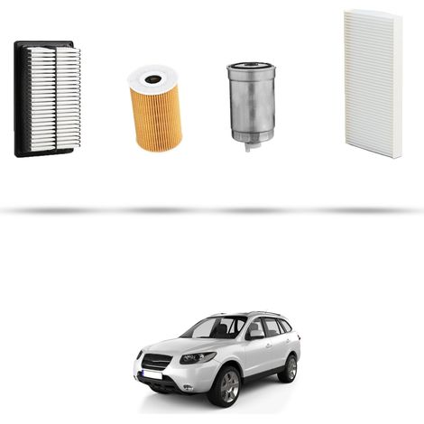 Kit tagliando 4 filtri compatibile con Hyundai Santa FE II 2.2 CRDi 145kw dal 2010 (1/5)