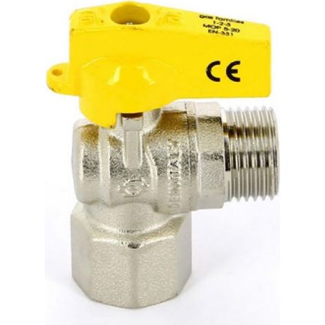 RUBINETTO A SFERA SQUADRA FEMMINA ISO 7   MASCHIO ISO 228 1/2&quot x 1/2&quot