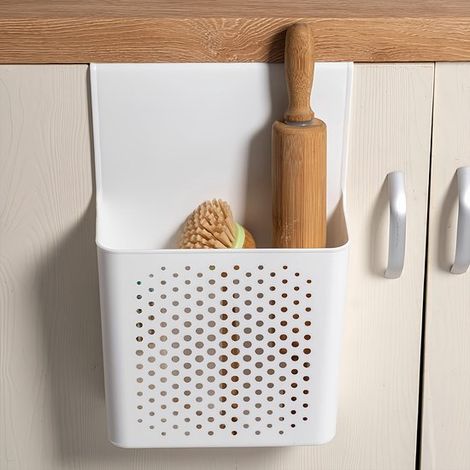 Panier de fermeture pour porte de placard de cuisine, panier suspendu sans perçage (1/2)