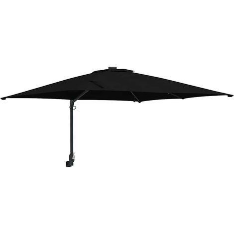 Ombrellone da giardino inclinabile dal design moderno 248,5 x 247,5 x 160 cm poliestere nero 020058656