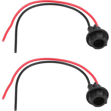 SJLERST 2 pièces T10 W5W 168 194 prise de voiture en ampoule rallonge connecteur de support de douille en caoutchouc souple (1/5)