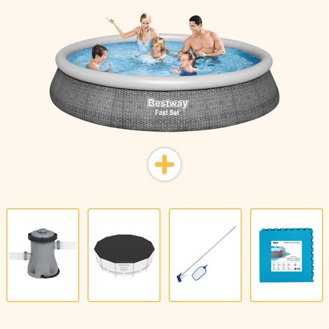 Bestway Bestway Fast Set Ronde - 396x84 cm - 5-pièces S191 (1/5)