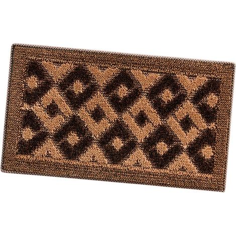 Zerbino Ingresso Asciugapassi Assorbente Antiscivolo Vellutato 100% Made In Italy Marrone - 40x70 cm