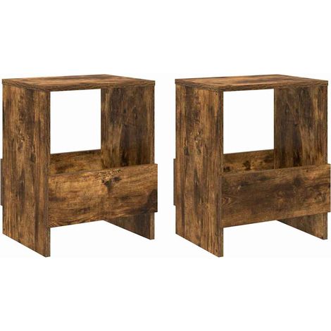 Maison Exclusive - Scaffale per riviste 2 pcs Rovere fumé 35 x 30 x 45 cm