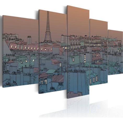 Quadro - Parigi: calano le tenebre - 200x100 (1/4)