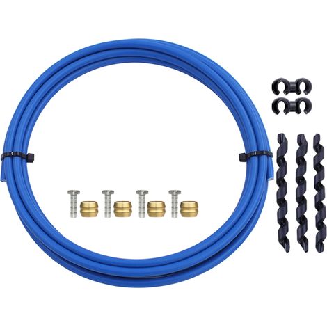 Kit de durite de frein hydraulique de vélo de 3000 mm pour systèmes BH59 et BH90, comprenant liquide de frein et connecteurs, noir.