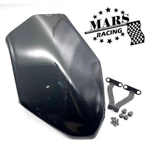 Pour Honda CB500F (2015-2020) : pare-brise, kit déflecteur en aluminium noir. (1/5)