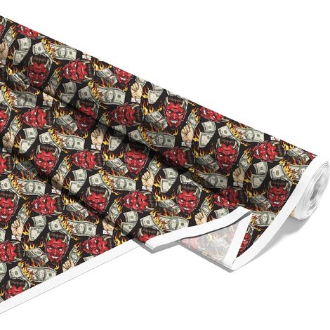TESSUTI DECORATIVI PER ESTERNI OXFORD - Motivo Devil Dollar I DX697 (1/5)
