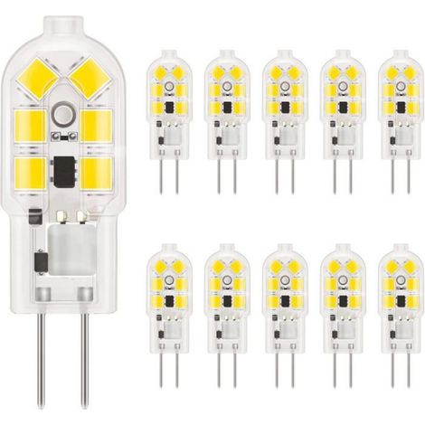 Ampoule LED G4 - - 2W - 200Lm - Blanc froid 6000K - Pack de 10