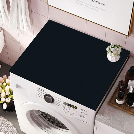 Housse de Machine à Laver,60x60 cm Tapis de Protection Antidérapant pour Dessus de Machine à Laver,pour Machine à Laver,Sèche-Linge,Cuisines,Salles de Bains,Camping Cars