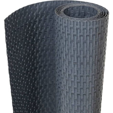 Maison Exclusive - Paravento da Balcone Antracite 1000x90 cm in Polyrattan