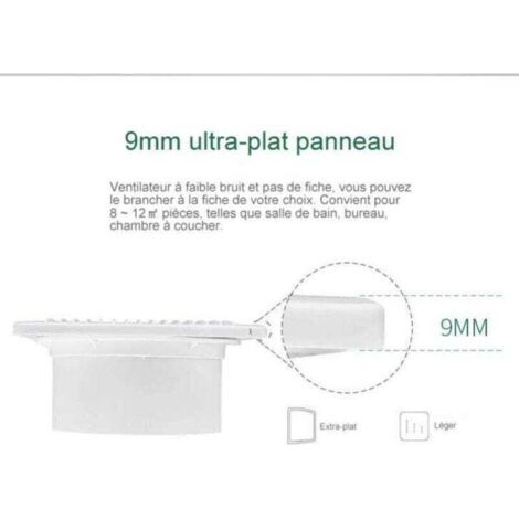 Ventilateur d'extraction 160 mm 15W 140m³/h avec Clapet anti-retour-- pour Salle de Bain,Cuisine,Bureau,WC,Silencieux, (1/3)
