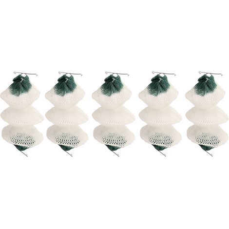 Lot de 5 manchons pour lanternes de camping à gaz, compatibles avec les lampes à pétrole, avec double clip de fixation. (1/5)