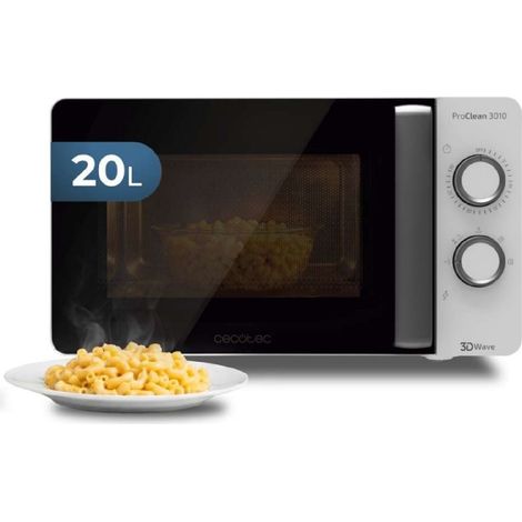 Cecotec Microondas ProClean 3010 Wave. 700 W, 20 L de capacidad, Revestimiento Ready2Clean, Tecnología 3DWave (1/5)