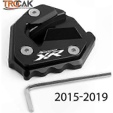 Plaquette d'élargissement de béquille latérale pour BMW S1000XR 2014-2023, patin de support robuste, pied stabilisateur agrandi, fixation durable pour moto, stabilité renforcée sur sols meubles (1/5)