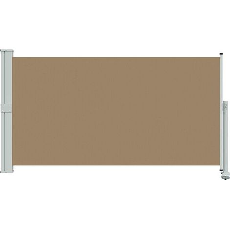 Auvent latéral 160 x 300 cm 100% polyester fer acier - Auvent de terrasse protection solaire jardin extérieur résistant (1/5)