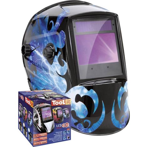 Gys, Maschera di Saldatura Zeus Lcd, Tecnologia True Color Shade 5-9/9-13, Colore Cosmic, 044104