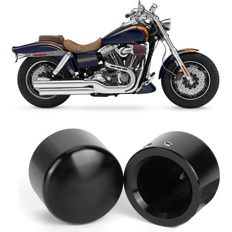 Cache-écrou d'axe de roue avant de moto en alliage d'aluminium, compatible avec Tri Glide (1/5)