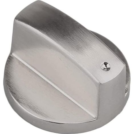 Küchenknöpfe aus Zinklegierung, 4 Stück Metallknöpfe für Gasherd, 8 mm universelle, gebürstete Metallknöpfe für Küchenutensilien, geeignet für Backofen oder Kochfeld