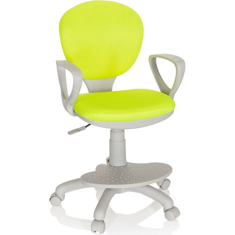 Chaise pour enfant / Chaise de bureau pour enfant KID COLOUR G1 Tissu Vert hjh OFFICE (1/5)