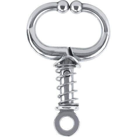 Anneau Nasal pour Bovins, Anneau Nasal en Acier Inoxydable pour Bovins Outil Vétérinaire pour les Animaux de la Ferme (Pince à bec arrondi à ressort) (1/5)