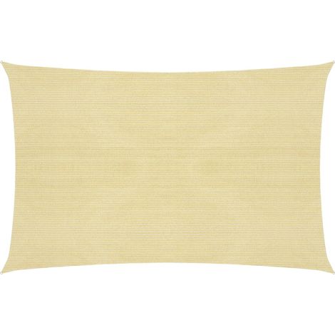 Voile d'ombrage 160 g/m² 5 x 8 m pehd beige