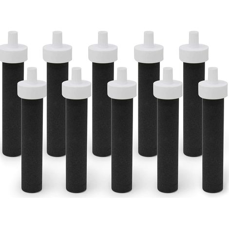 Confezione da 10 filtri – Filtri di ricambio per borracce compatibili con filtri rigidi e sportivi. Compatibili con la borraccia Brita, codice articolo BB06. (1/5)