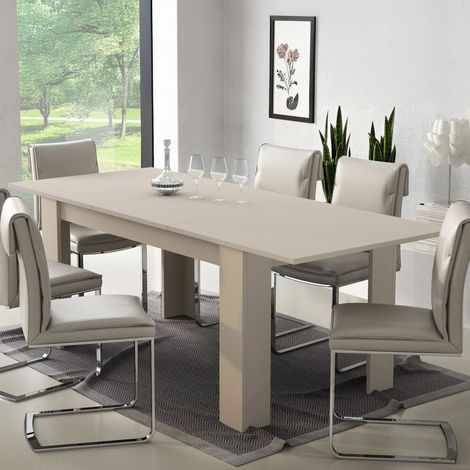 Tavolo Allungabile Campora, Allungabile, Meccanismo Estensione Allunga Centrale, Lunghezza Massima 220 cm, 220x90x75h cm Beige (1/3)