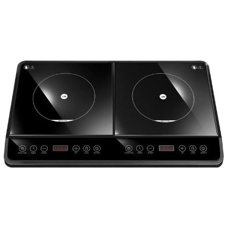Lin LI-35P2N piano cottura ad induzione doppia zona nera 3500W