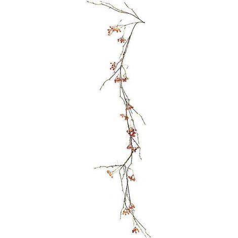 Guirlande artificielle de baies sauvages en rotin, fausses fleurs suspendues, décoration intérieure-160X3X1CM-Orange (1/4)