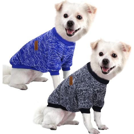 1 Pull Chien, Coton Stretch, Doublure Velours, Pour Chihuahua Jack Russell